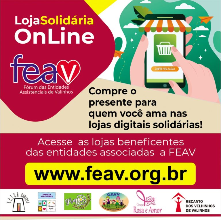 FEAV reabre Loja Solidária no Shopping Valinhos e também online