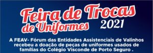 Feira de troca de uniformes do Colégio Porto Seguro