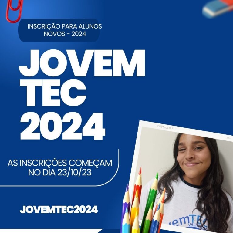 JovemTEC abre inscrições para 2024