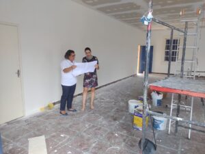 Reforma do salão social do Casarão FEAV segue em ritmo acelerado